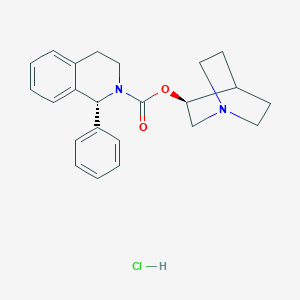 molecular formula C23H27ClN2O2 B041530 (1R,3S-)Solifenacin Hydrochloride CAS No. 180468-40-0