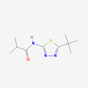 molecular formula C10H17N3OS B415329 N-(5-tert-butyl-1,3,4-thiadiazol-2-yl)-2-methylpropanamide 