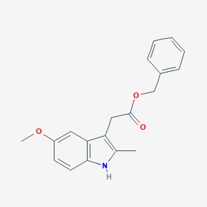 molecular formula C19H19NO3 B041536 Benzyl 2-(5-methoxy-2-methyl-1H-indol-3-yl)acetate CAS No. 3285-40-3