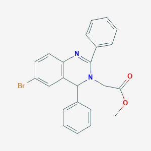 molecular formula C23H19BrN2O2 B415360 methyl 2-(6-bromo-2,4-diphenyl-4H-quinazolin-3-yl)acetate CAS No. 314047-08-0