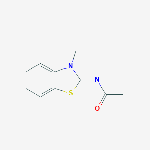 molecular formula C10H10N2OS B415366 N-(3-methyl-1,3-benzothiazol-2(3H)-ylidene)acetamide 