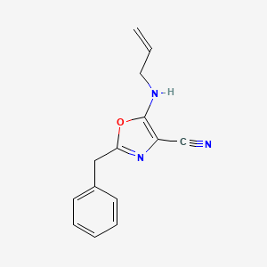molecular formula C14H13N3O B4153923 5-(allylamino)-2-benzyl-1,3-oxazole-4-carbonitrile 