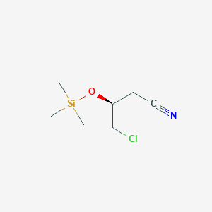 molecular formula C7H14ClNOSi B041540 (3S)-4-Chloro-3-[(trimethylsilyl)oxy]butanenitrile CAS No. 727382-14-1