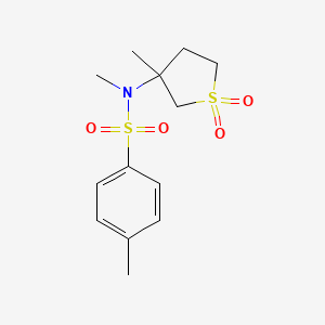 molecular formula C13H19NO4S2 B4154211 N,4-dimethyl-N-(3-methyl-1,1-dioxidotetrahydro-3-thienyl)benzenesulfonamide 