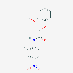 2-(2-methoxyphenoxy)-N-(2-methyl-4-nitrophenyl)acetamide