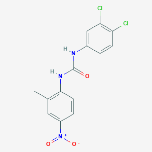 molecular formula C14H11Cl2N3O3 B4154494 1-(3,4-Dichlorophenyl)-3-(2-methyl-4-nitrophenyl)urea 