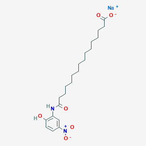 molecular formula C22H36N2NaO4 B041545 Sodium N-(2-hydroxy-5-nitrophenyl)palmitamidate CAS No. 60301-88-4