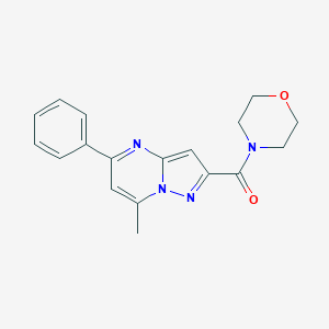 7-Methyl-2-(4-morpholinylcarbonyl)-5-phenylpyrazolo[1,5-a]pyrimidine