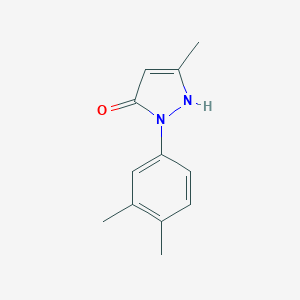 molecular formula C12H14N2O B041549 2-(3,4-二甲基苯基)-5-甲基-1H-吡唑-3(2H)-酮 CAS No. 277299-70-4