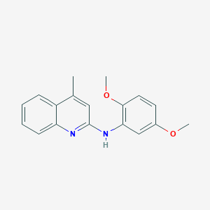 molecular formula C18H18N2O2 B415525 n-(2,5-Dimethoxyphenyl)-4-methylquinolin-2-amine CAS No. 5557-41-5