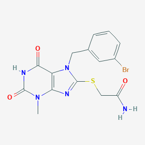 molecular formula C15H14BrN5O3S B415558 B-Raf IN 14 