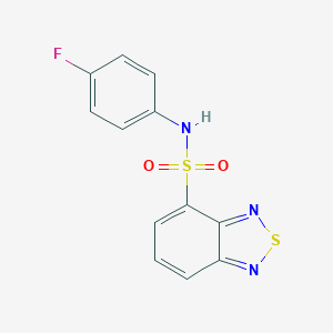 molecular formula C12H8FN3O2S2 B415588 N-(4-fluorophenyl)-2,1,3-benzothiadiazole-4-sulfonamide 