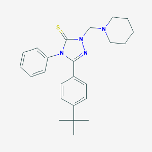 molecular formula C24H30N4S B415712 5-(4-tert-butylphenyl)-4-phenyl-2-(1-piperidinylmethyl)-2,4-dihydro-3H-1,2,4-triazole-3-thione CAS No. 353253-39-1