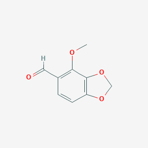 molecular formula C9H8O4 B041577 1,3-苯并二氧杂环-5-甲醛，4-甲氧基- CAS No. 5779-99-7