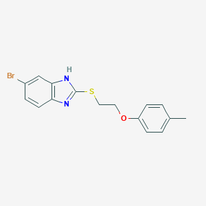 6-Bromo-2-(2-p-tolyloxy-ethylsulfanyl)-1H-benzoimidazole