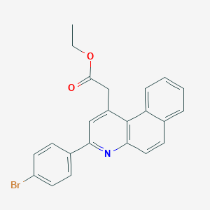 [3-(4-Bromo-phenyl)-benzo[f]quinolin-1-yl]-acetic acid ethyl ester