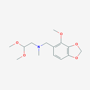 molecular formula C14H21NO5 B041580 N-(2,2-Dimethoxyethyl)-4-methoxy-N-methyl-1,3-benzodioxole-5-methanamine CAS No. 108261-02-5