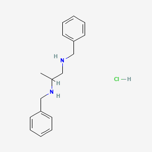 molecular formula C17H23ClN2 B4158190 1-N,2-N-dibenzylpropane-1,2-diamine;hydrochloride 