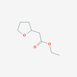 molecular formula C8H14O3 B041587 Ethyl 2-(tetrahydrofuran-2-yl)acetate CAS No. 2434-02-8