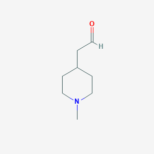 molecular formula C8H15NO B041594 (1-Methylpiperidin-4-YL)acetaldehyde CAS No. 10333-64-9