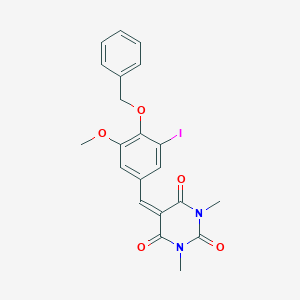 5-[4-(benzyloxy)-3-iodo-5-methoxybenzylidene]-1,3-dimethyl-2,4,6(1H,3H,5H)-pyrimidinetrione