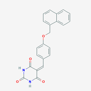 5-{[4-(Naphthylmethoxy)phenyl]methylene}-1,3-dihydropyrimidine-2,4,6-trione