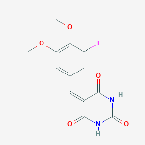 5-(3-iodo-4,5-dimethoxybenzylidene)-2,4,6(1H,3H,5H)-pyrimidinetrione