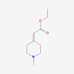 molecular formula C10H17NO2 B041595 Ethyl 2-(1-methylpiperidin-4-ylidene)acetate CAS No. 28399-82-8