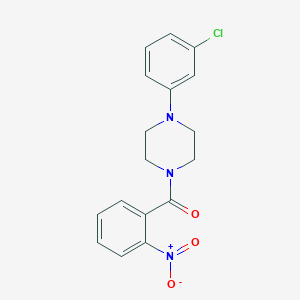 [4-(3-Chloro-phenyl)-piperazin-1-yl]-(2-nitro-phenyl)-methanone