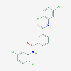molecular formula C20H12Cl4N2O2 B415985 N1,N3-BIS(2,5-DICHLOROPHENYL)BENZENE-1,3-DICARBOXAMIDE 