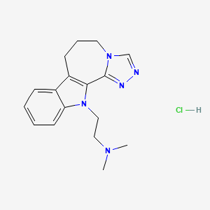 molecular formula C17H22ClN5 B4160066 N,N-dimethyl-2-(3,4,6,17-tetrazatetracyclo[8.7.0.02,6.011,16]heptadeca-1(10),2,4,11,13,15-hexaen-17-yl)ethanamine;hydrochloride 