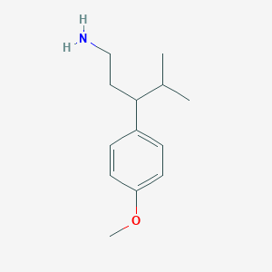 molecular formula C13H21NO B4160357 3-(4-Methoxyphenyl)-4-methylpentan-1-amine 
