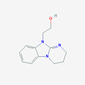 molecular formula C12H15N3O B416052 2-(3,4-dihydropyrimido[1,2-a]benzimidazol-10(2H)-yl)ethanol 