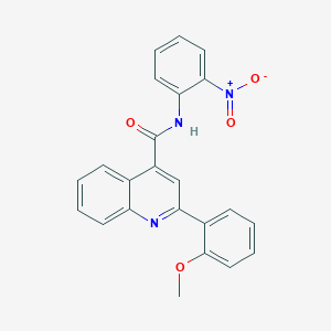 molecular formula C23H17N3O4 B4160713 2-(2-methoxyphenyl)-N-(2-nitrophenyl)quinoline-4-carboxamide 