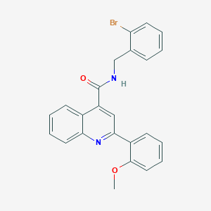 molecular formula C24H19BrN2O2 B4160738 N-[(2-bromophenyl)methyl]-2-(2-methoxyphenyl)quinoline-4-carboxamide 