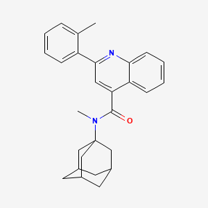 molecular formula C28H30N2O B4160868 N-(ADAMANTAN-1-YL)-N-METHYL-2-(2-METHYLPHENYL)QUINOLINE-4-CARBOXAMIDE 