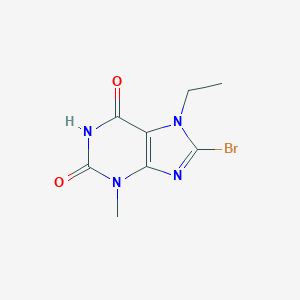 molecular formula C8H9BrN4O2 B041615 8-Bromo-7-ethyl-3-methylpurine-2,6-dione CAS No. 101071-96-9