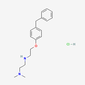 molecular formula C19H27ClN2O B4162513 N-[2-(4-benzylphenoxy)ethyl]-N',N'-dimethylethane-1,2-diamine;hydrochloride 