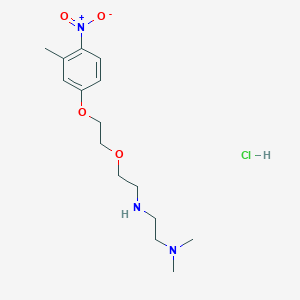 molecular formula C15H26ClN3O4 B4162847 N',N'-dimethyl-N-[2-[2-(3-methyl-4-nitrophenoxy)ethoxy]ethyl]ethane-1,2-diamine;hydrochloride 