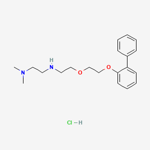molecular formula C20H29ClN2O2 B4162873 N',N'-dimethyl-N-[2-[2-(2-phenylphenoxy)ethoxy]ethyl]ethane-1,2-diamine;hydrochloride 