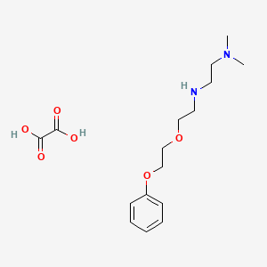 molecular formula C16H26N2O6 B4162882 N',N'-dimethyl-N-[2-(2-phenoxyethoxy)ethyl]ethane-1,2-diamine;oxalic acid 