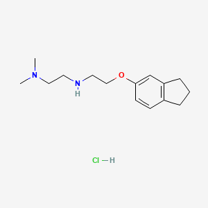 molecular formula C15H25ClN2O B4162900 N-[2-(2,3-dihydro-1H-inden-5-yloxy)ethyl]-N',N'-dimethylethane-1,2-diamine;hydrochloride 