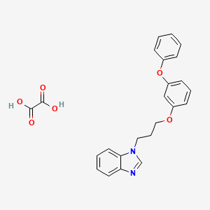 molecular formula C24H22N2O6 B4162941 Oxalic acid;1-[3-(3-phenoxyphenoxy)propyl]benzimidazole 