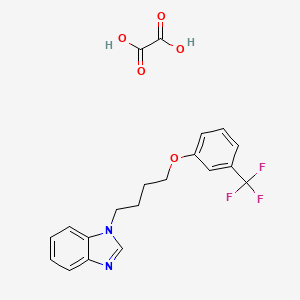 molecular formula C20H19F3N2O5 B4163005 Oxalic acid;1-[4-[3-(trifluoromethyl)phenoxy]butyl]benzimidazole 