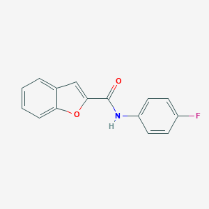 molecular formula C15H10FNO2 B416316 N-(4-fluorophenyl)-1-benzofuran-2-carboxamide 