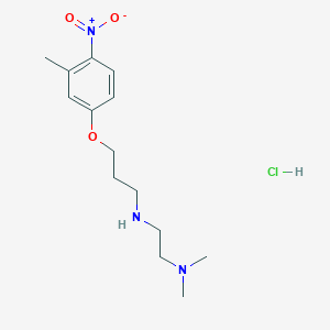 molecular formula C14H24ClN3O3 B4163249 N',N'-dimethyl-N-[3-(3-methyl-4-nitrophenoxy)propyl]ethane-1,2-diamine;hydrochloride 