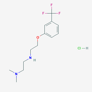 molecular formula C13H20ClF3N2O B4163417 N',N'-dimethyl-N-[2-[3-(trifluoromethyl)phenoxy]ethyl]ethane-1,2-diamine;hydrochloride 