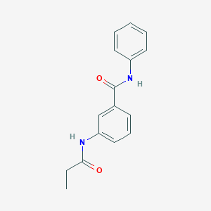 molecular formula C16H16N2O2 B4163443 N-phenyl-3-(propanoylamino)benzamide 