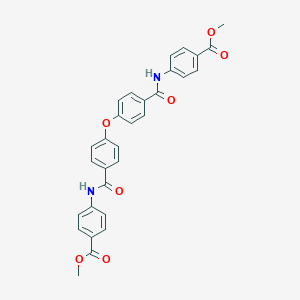 molecular formula C30H24N2O7 B416347 Methyl 4-{[4-(4-{[4-(methoxycarbonyl)anilino]carbonyl}phenoxy)benzoyl]amino}benzoate CAS No. 331972-99-7