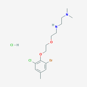 molecular formula C15H25BrCl2N2O2 B4163483 N-[2-[2-(2-bromo-6-chloro-4-methylphenoxy)ethoxy]ethyl]-N',N'-dimethylethane-1,2-diamine;hydrochloride 